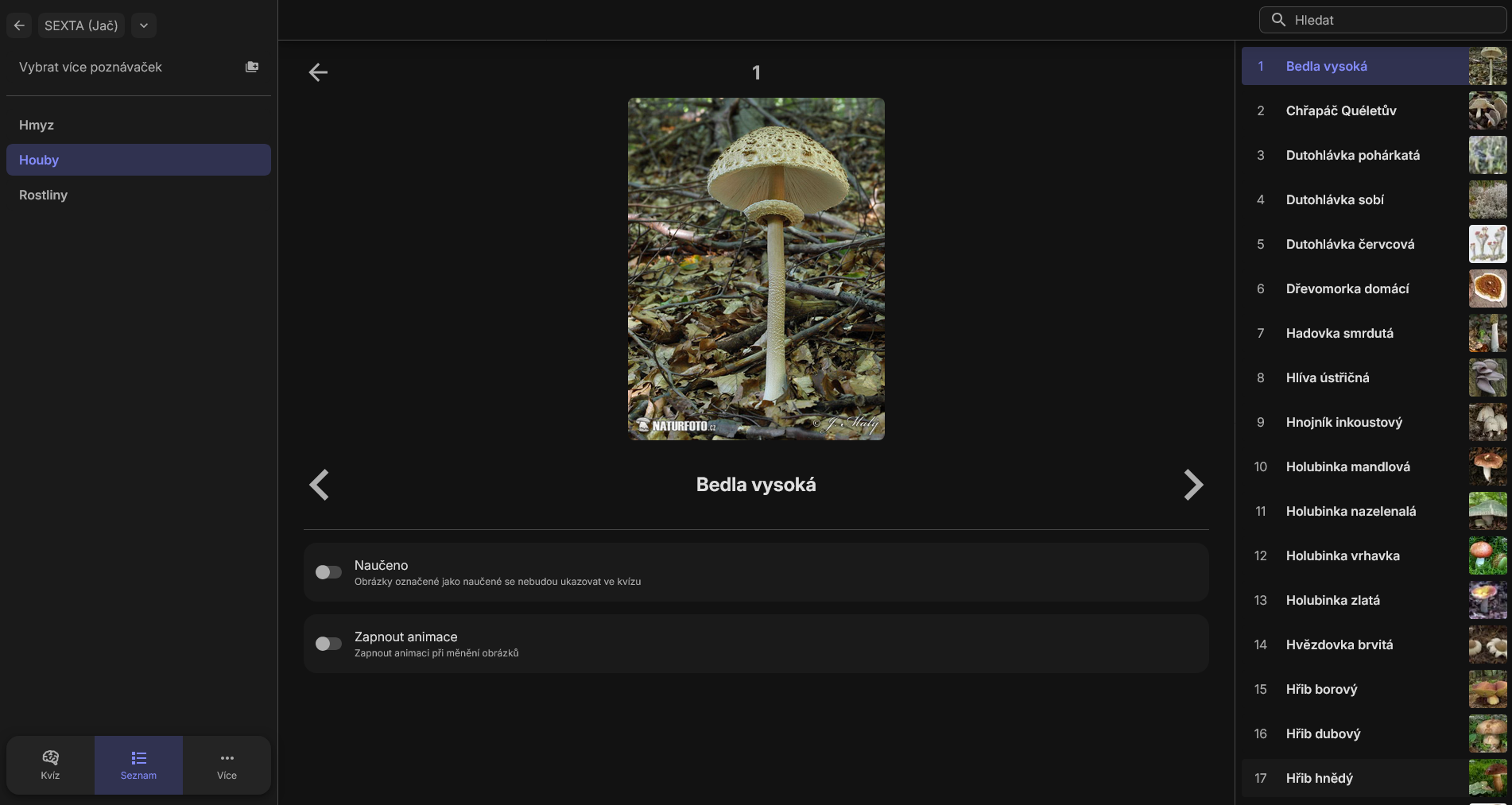 Obrázek projektu Poznávačka Tool